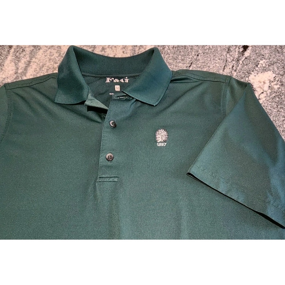 FAIRWAY GREENE POLO SHINNECOCK HILLS GOLF CLUB MENS MEDIUM GREEN EMBROIDED LOGO - Picture 3 of 8